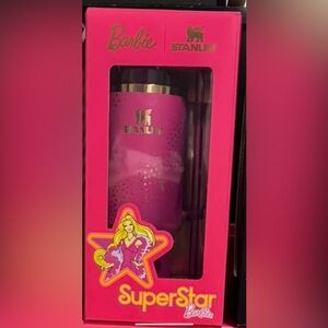 Barbie x Stanley Tumbler 70s SUPERSTAR 40oz Quencher New IN HAND Pink Gold